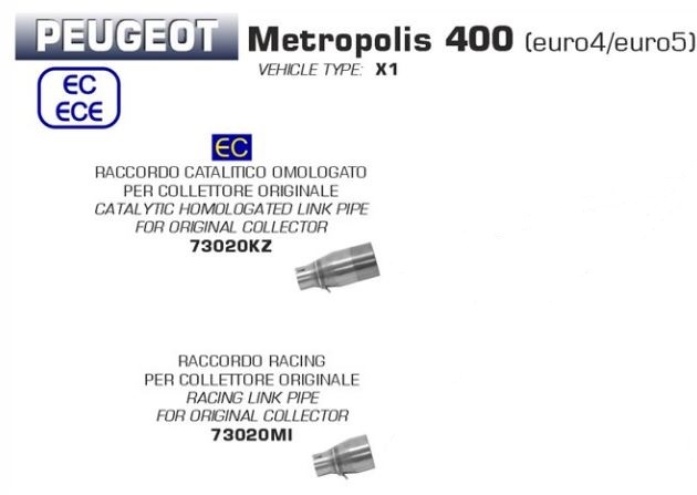 Arrow racing link Peugeot Metropolis e4/e5