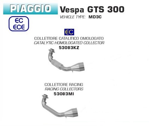 Arrow racing link Vespa GTS e5