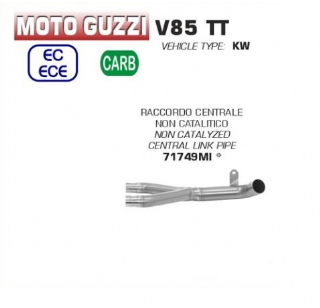 Akrapovic uitlaat Moto Guzzi V85 TT